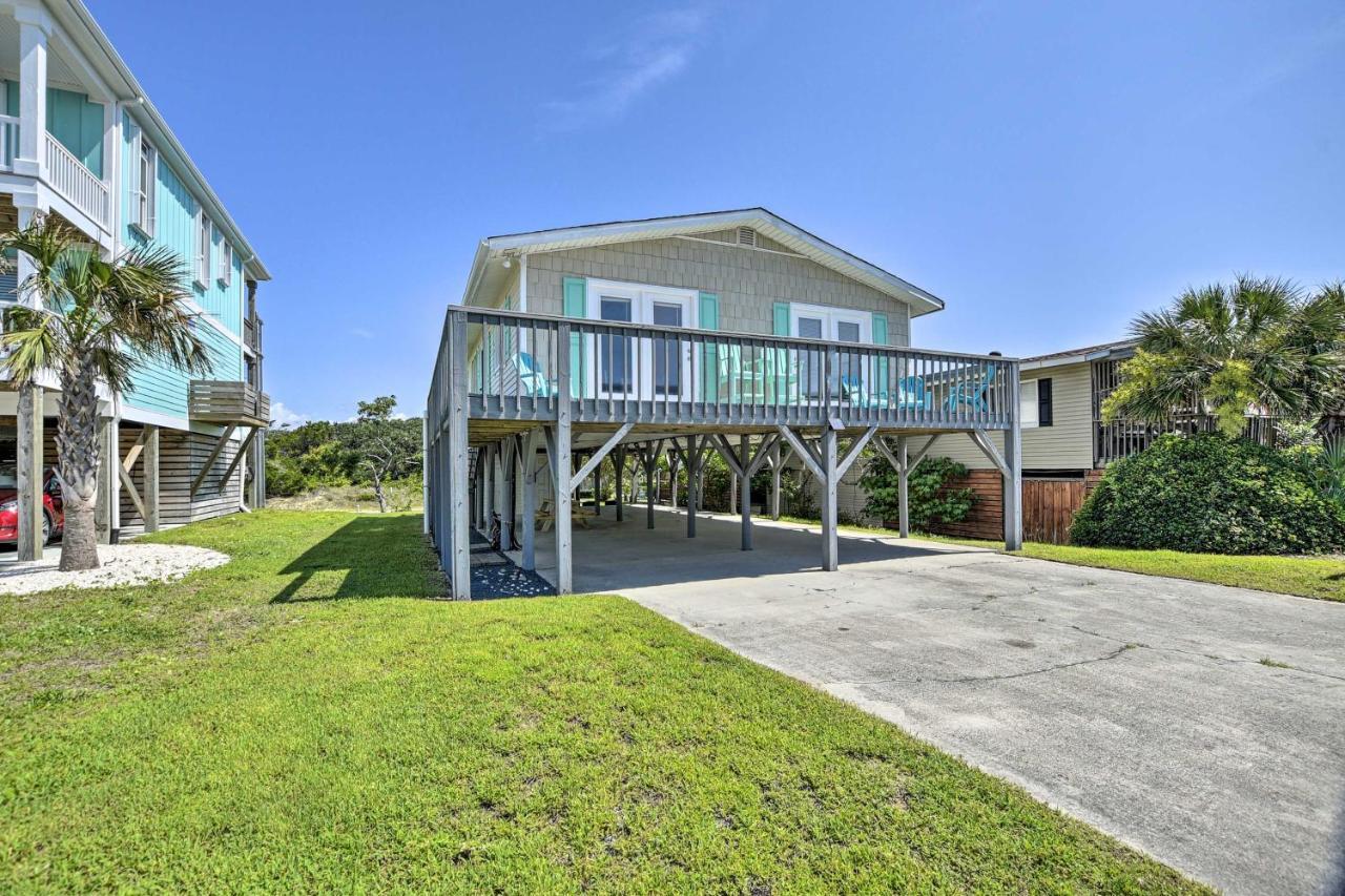 Oak Island Beach Abode With Deck Walk To Shore! Extérieur photo