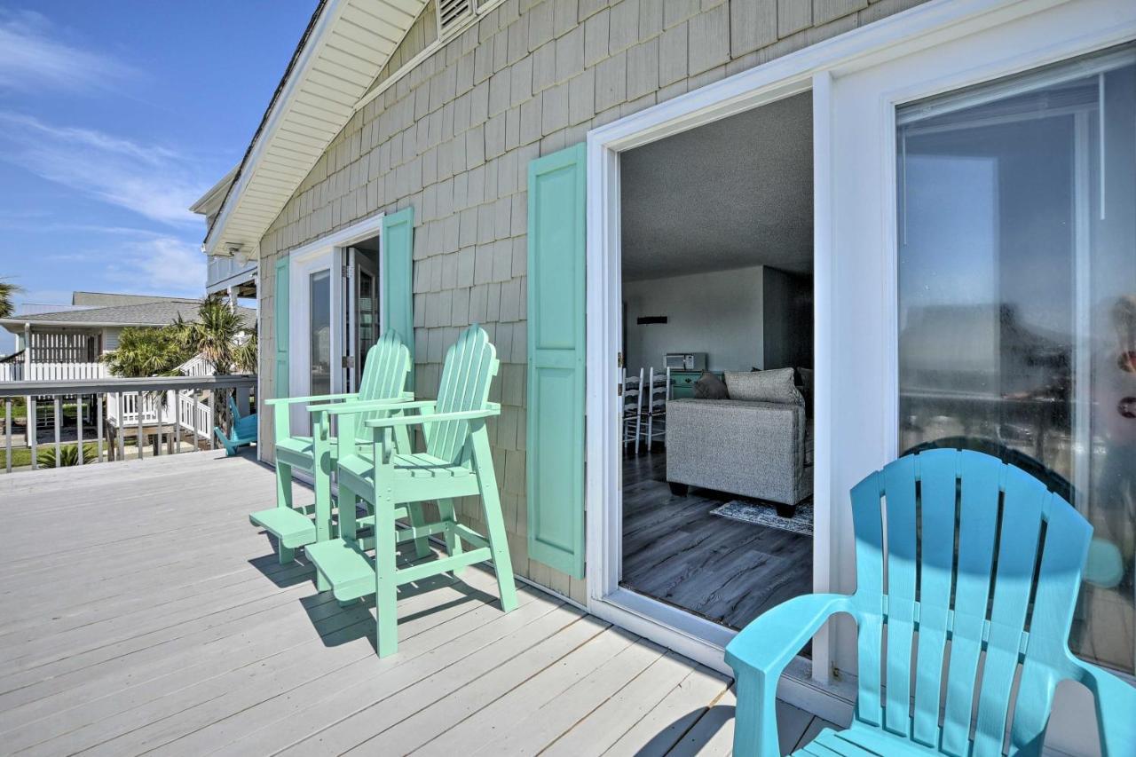 Oak Island Beach Abode With Deck Walk To Shore! Extérieur photo